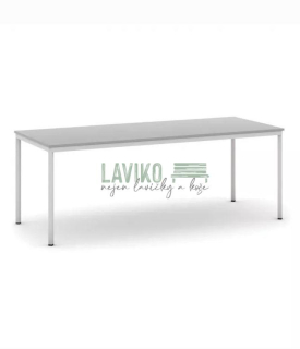 Jídelní stůl GLOBE, 200 x 80 cm, šedá