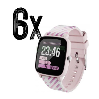 VÝHODNÁ SADA - 6x Chytré dětské hodinky LAMAX BCool, růžové