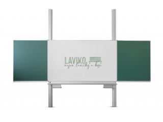 Pylonová školní tabule TRIO, keramická, ZBZ