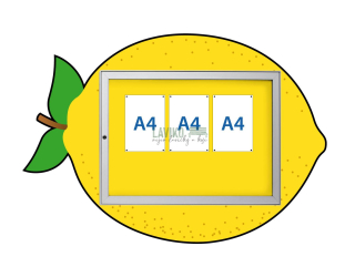 Obrázková venkovní vitrína CITRON, magnetická