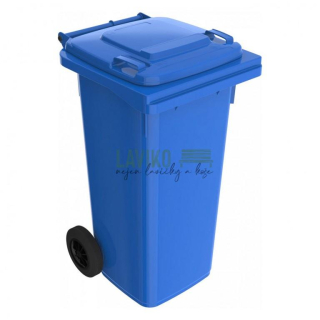 Plastová popelnice MODRÁ, 120 litrů