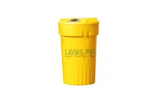 Plastový kontejner na tříděný odpad SENTO, žlutý