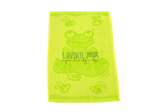 Dětský ručník, zelená žabka