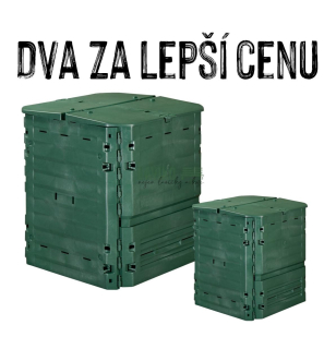 VÝHODNÁ SADA - 2x Kompostér THERMOBOX, 400 litrů, zelený