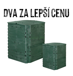 VÝHODNÁ SADA - 2x Kompostér THERMOBOX, 600 litrů, zelený