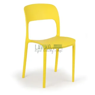 Jídelní židle KENDA, žlutá