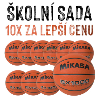 VÝHODNÁ SADA - 10x Míč basketbalový MIKASA BX1000