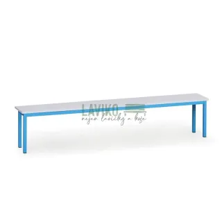 Šatní lavička SALOME, 200 cm, modrá