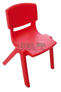 Dětská plastová židlička MADDY, červená