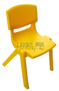 Dětská plastová židlička MADDY, žlutá