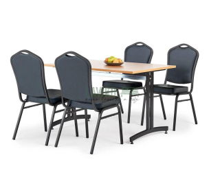 Jídelní sestava KALA, stůl 120 x 80 cm + 4x židle