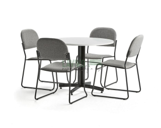 Jídelní sestava ANDALUSIA, stůl Ø 90 cm + 4x židle