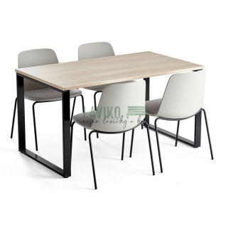 Jídelní sestava MODUS, stůl 140 x 80 cm + 4x židle