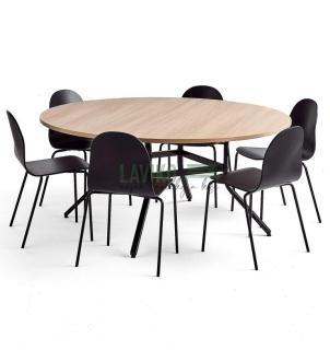 Jídelní sestava MARINO, stůl Ø 160 cm + 6x židle