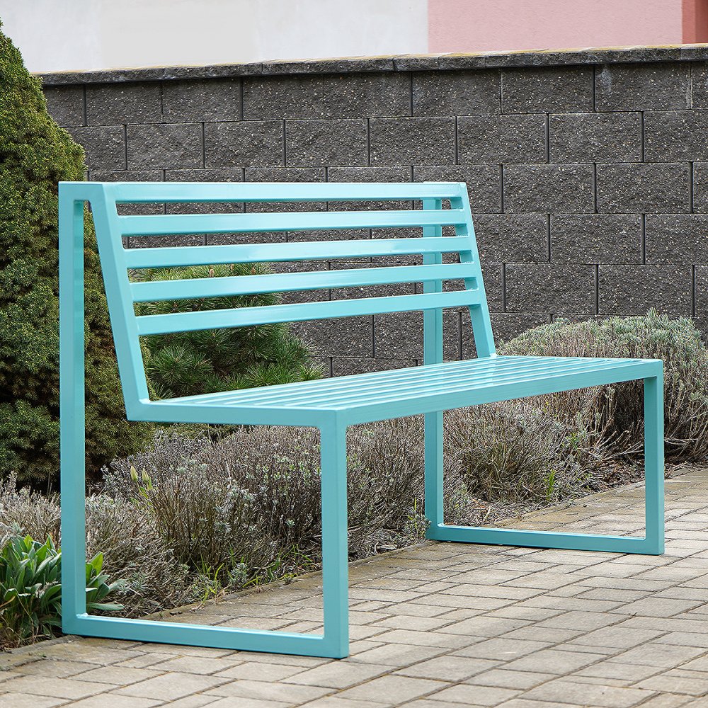 Venkovní lavička LEEDO, aqua