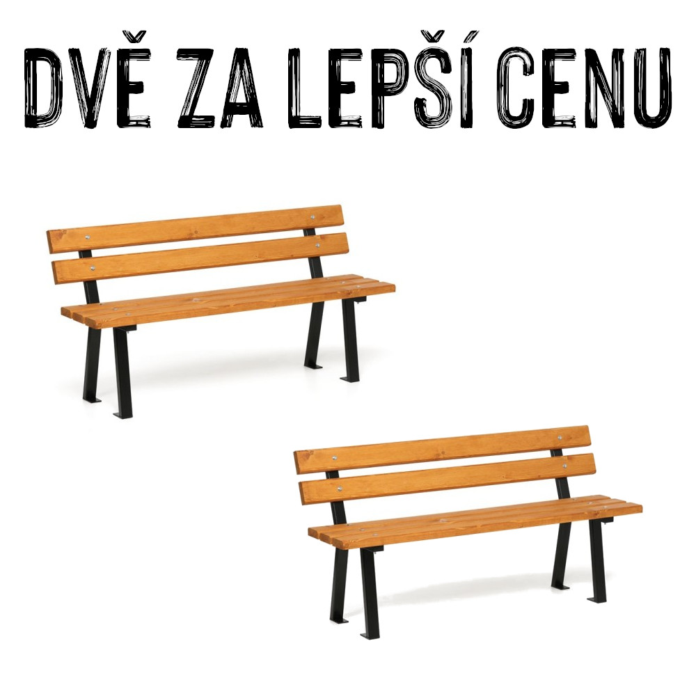 VÝHODNÁ SADA - 2x Venkovní lavička MARBELLA, 150 cm, limba