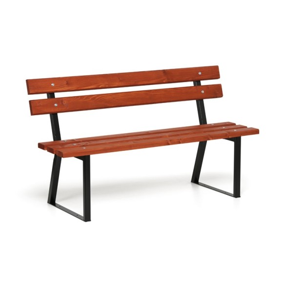 Venkovní lavička DARINA, 150 cm, mahagon