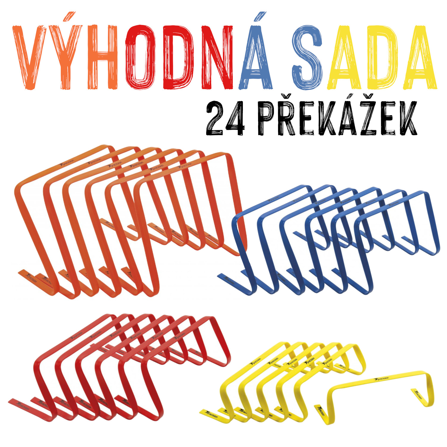 VÝHODNÁ SADA - Sada překážek, 14-37 cm, 24 kusů