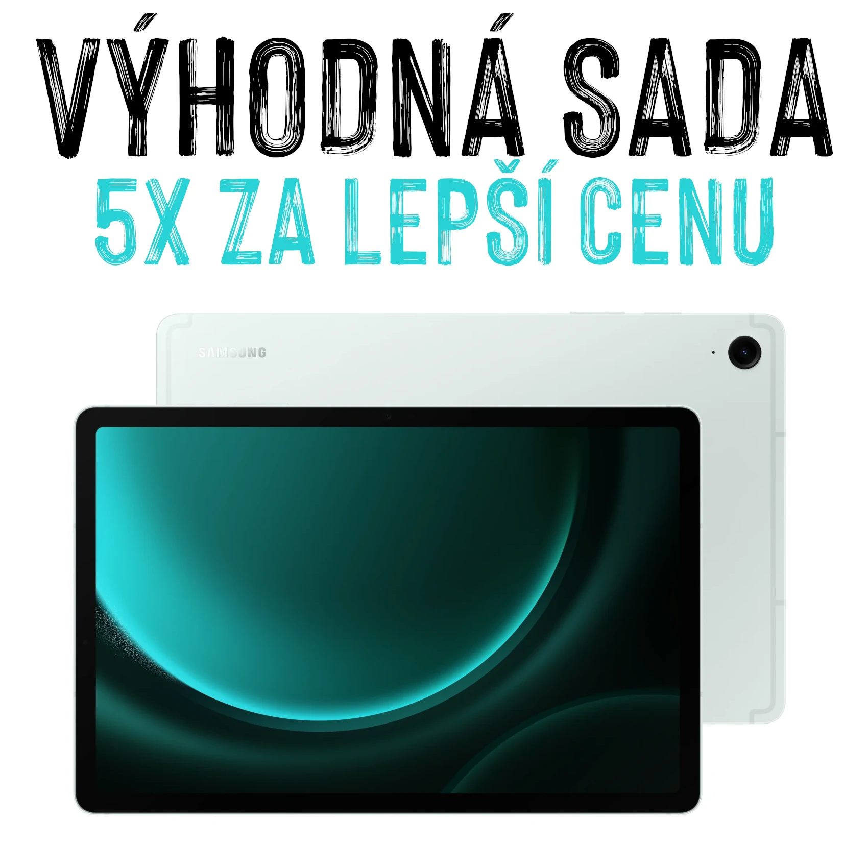 VÝHODNÁ SADA - 5x Tablet Samsung Galaxy Tab S9 FE, 6GB/128GB, mátová