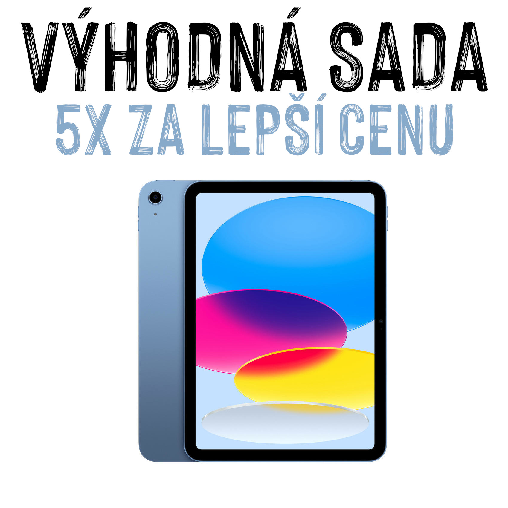 VÝHODNÁ SADA - 5x Tablet iPad 10.9" 64GB / 256GB, WiFi, Modrý 2022