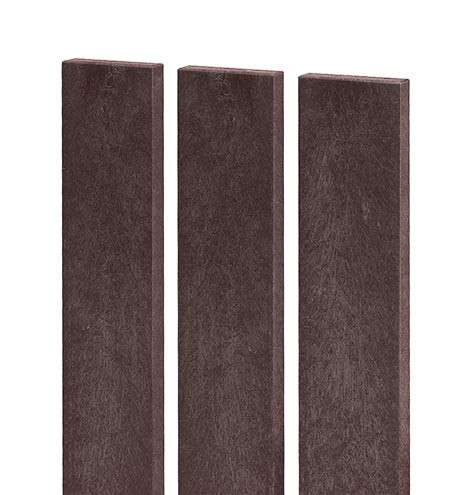 Recyklátová plotovka s rovnou hlavou, 1480 x 72 x 21 mm