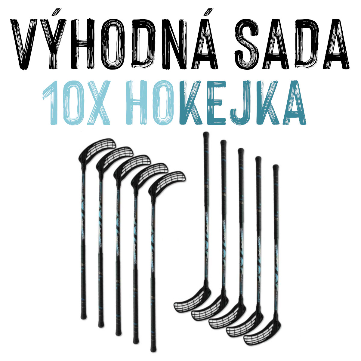 VÝHODNÁ SADA - 10x Eurostick Doz IFF Černá, 96 cm
