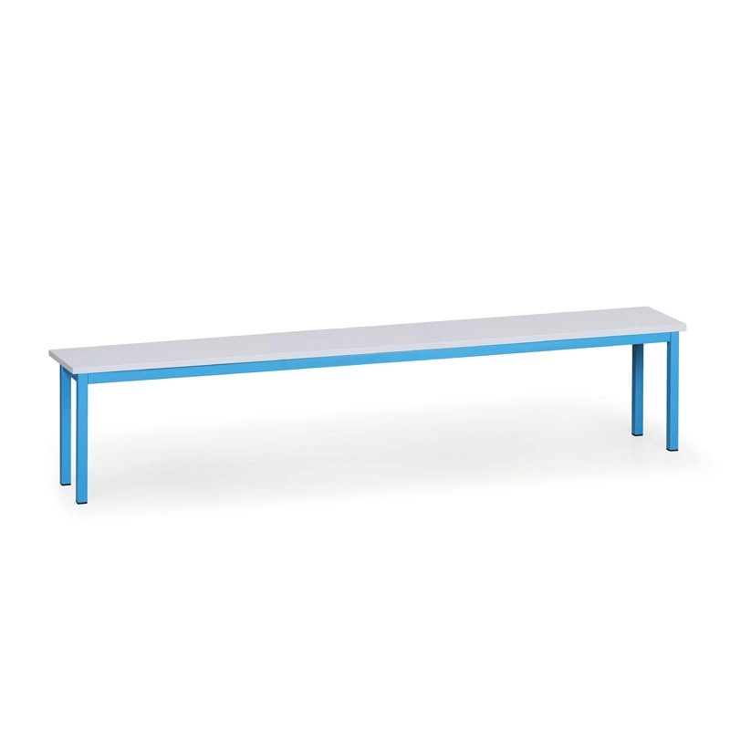 Šatní lavička SALOME, 200 cm, modrá