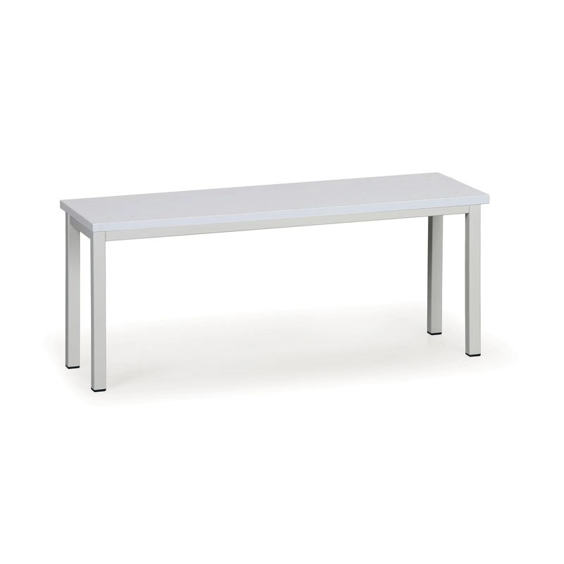 Šatní lavička SALOME, 100 cm, šedá
