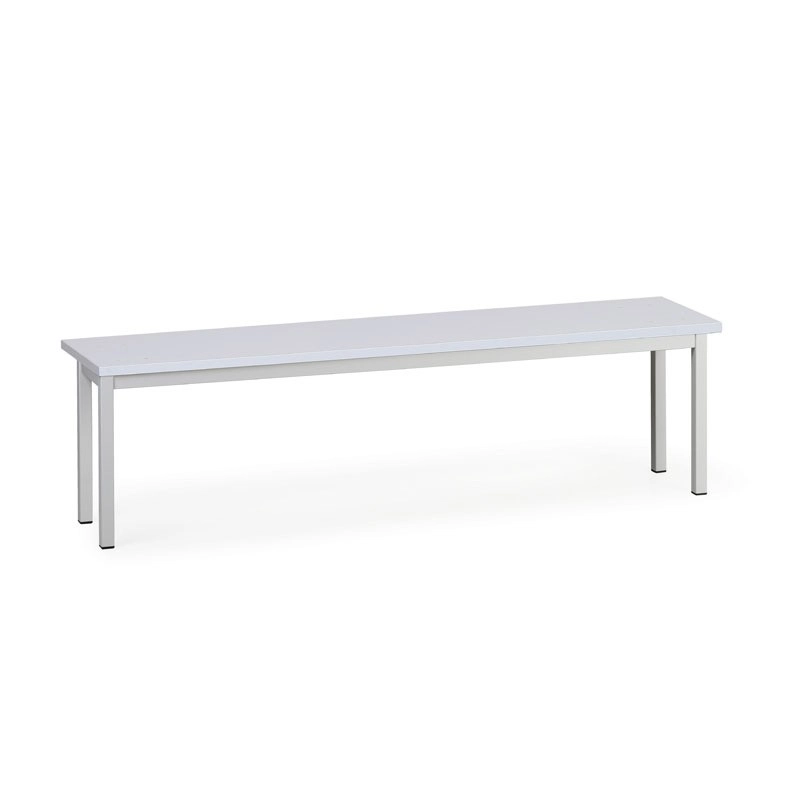Šatní lavička SALOME, 150 cm, šedá