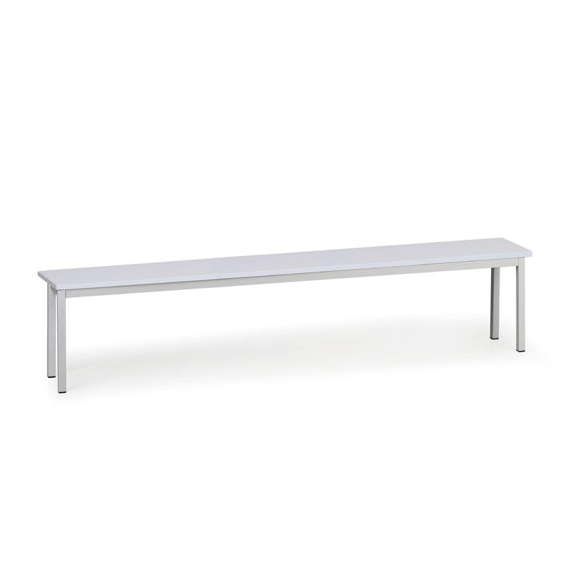 Šatní lavička SALOME, 200 cm, šedá