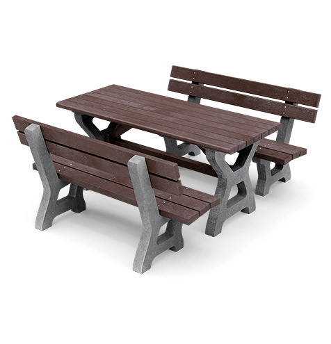Venkovní piknikový set HÁŇA, recyklát