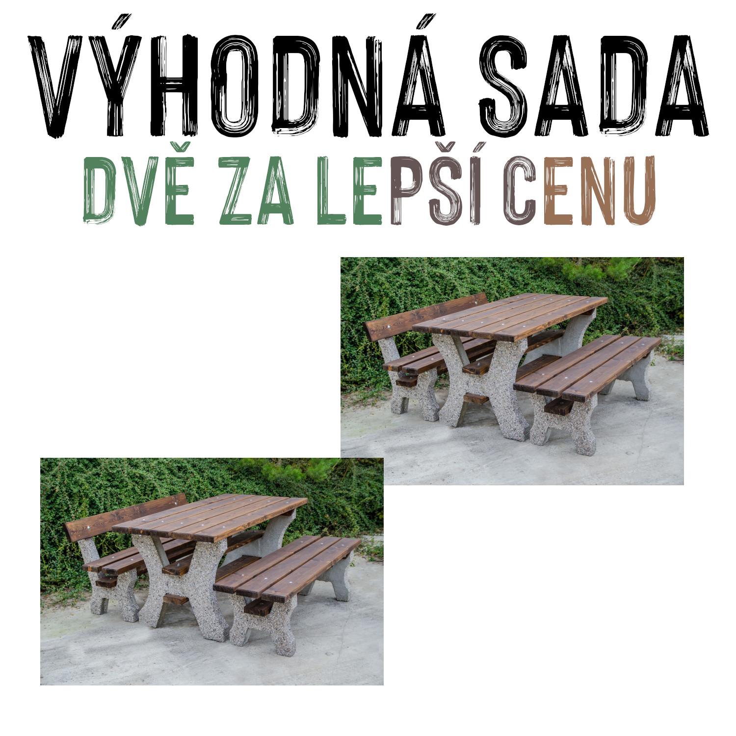 VÝHODNÁ SADA - 2x Zahradní sestava LIMA