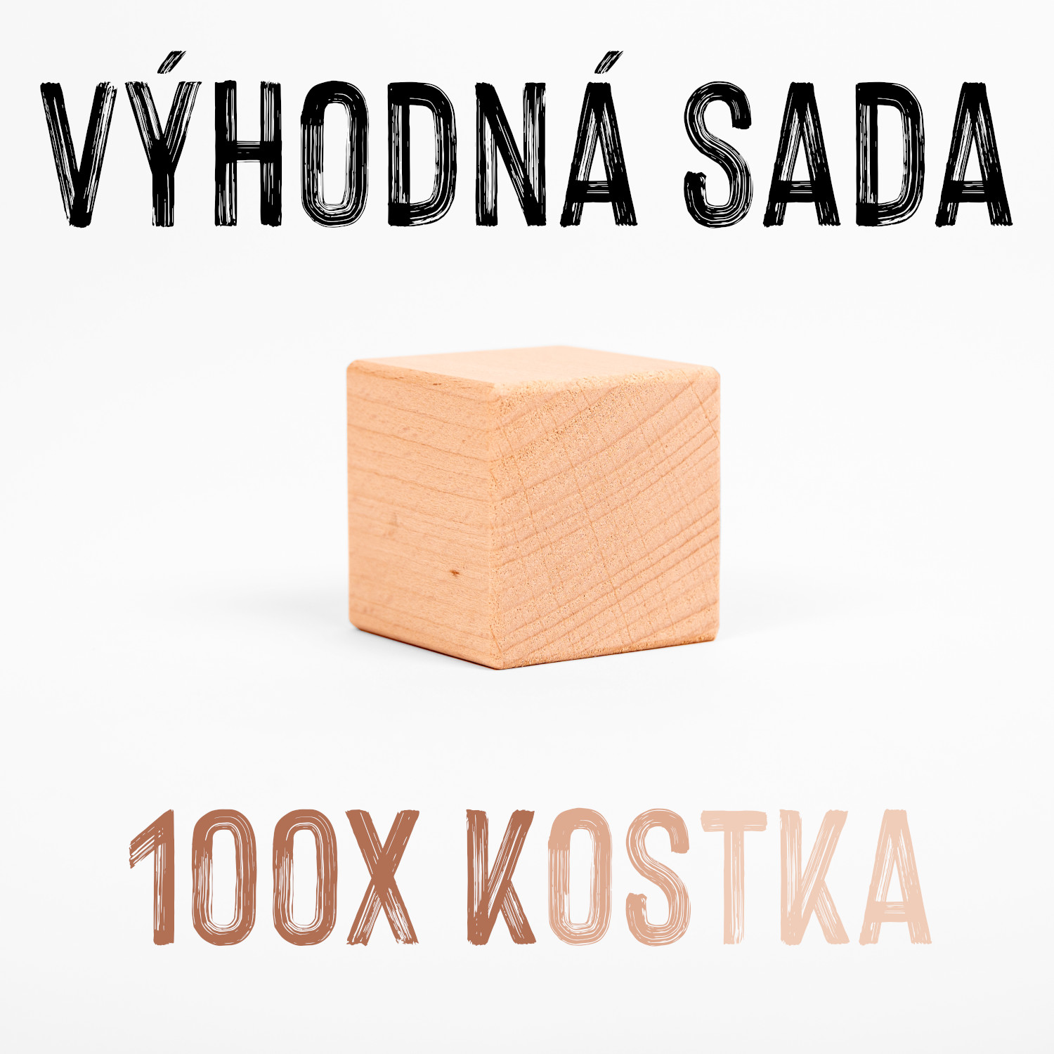 VÝHODNÁ SADA - ČESKÁ KOSTKA - 100x Kostička