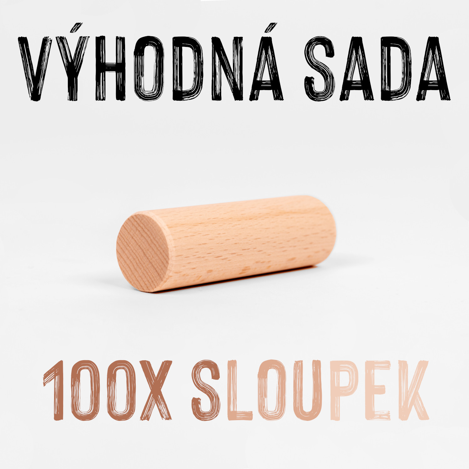 VÝHODNÁ SADA - ČESKÁ KOSTKA - 100x Sloupek