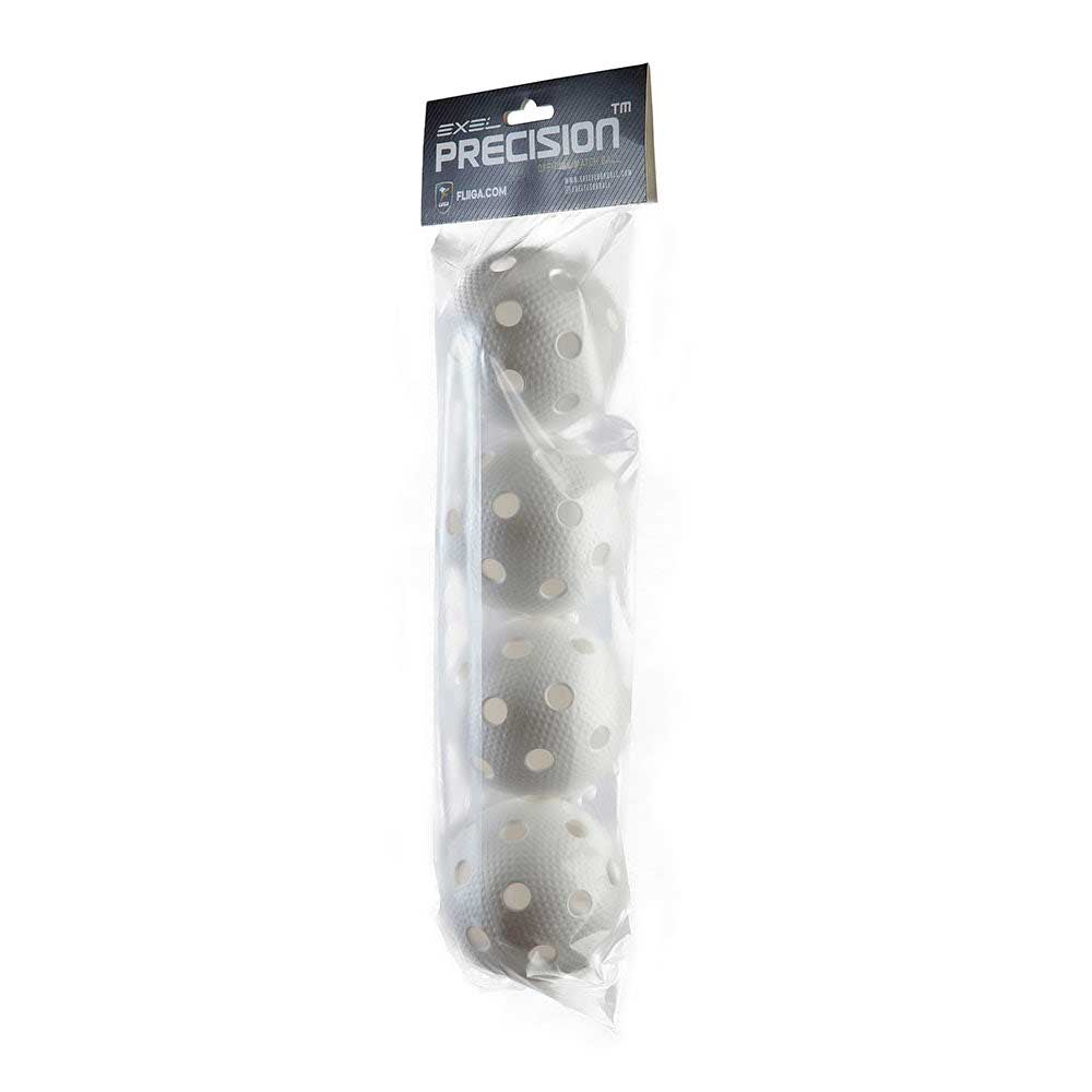Sada florbalových míčků Exel Precision F-Liiga Ball, 4 kusy