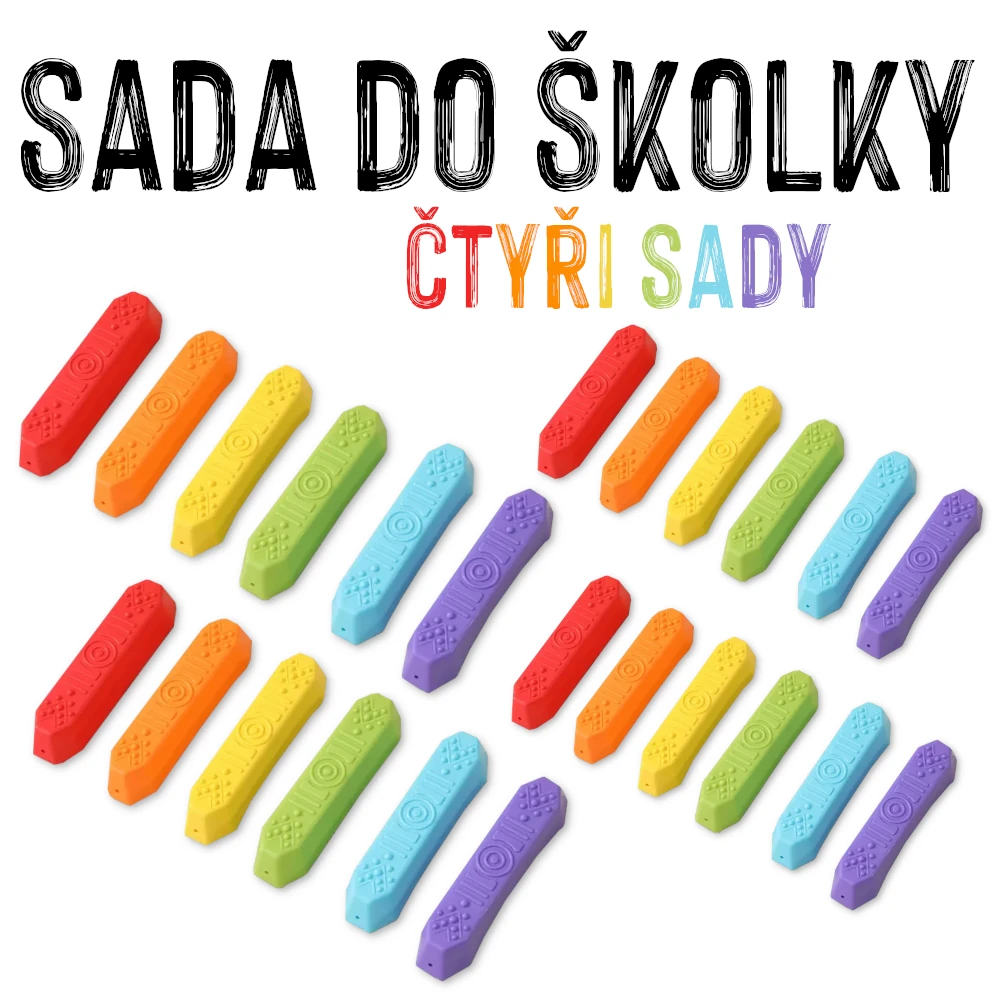 SADA DO ŠKOLKY - 4x Senzorické panely FINGERS, sada 6 ks