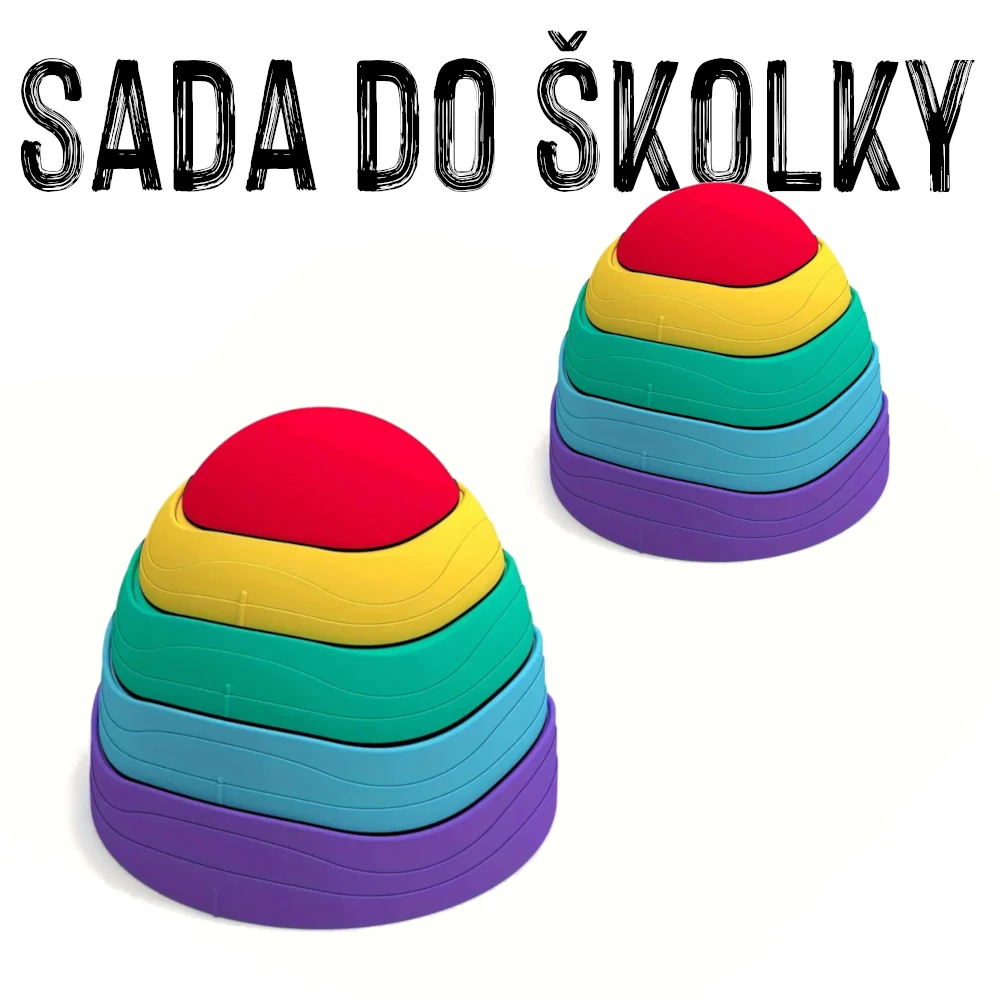 SADA DO ŠKOLKY - 2x Senzorické kameny STEPSTONES, sada 5 ks