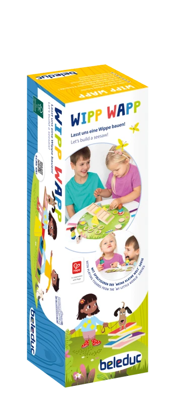 Beleduc Kooperativní hra Wipp Wapp – Postavme houpačku, 26 dílů