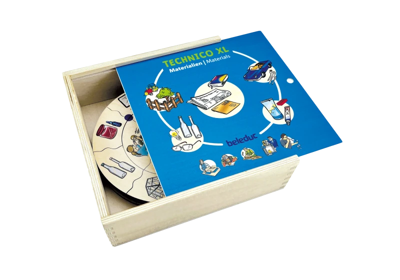 Beleduc TECHNICO XL Materiály – přiřazovací puzzle, 65 dílů