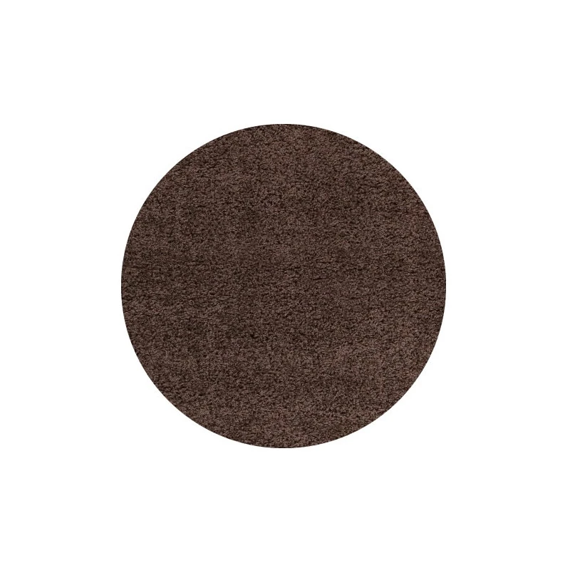 Kusový koberec Life Shaggy 1500 brown kruh