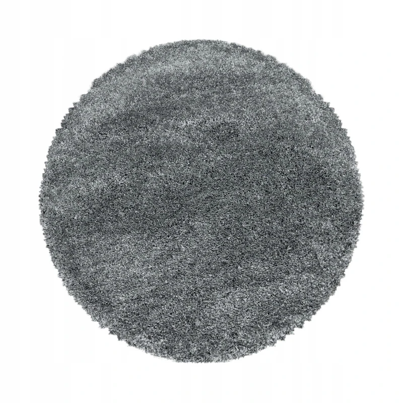 Kusový koberec Fluffy Shaggy 3500 light grey kruh