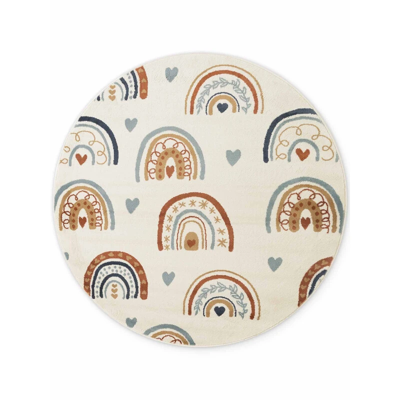 Dětský koberec Adventures 106415 Cream Multicolor kruh
