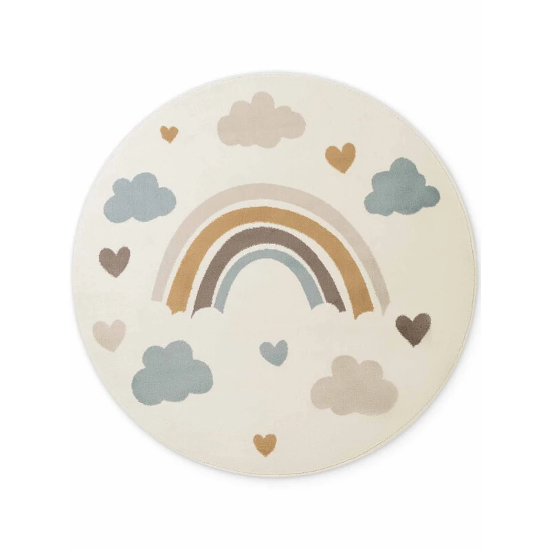 Dětský koberec Adventures 106418 Cream Multicolor kruh