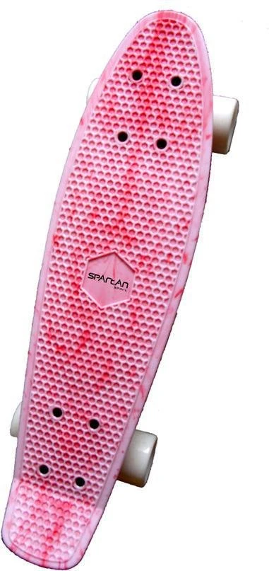 Penny board SPARTAN Plast 20606, růžový
