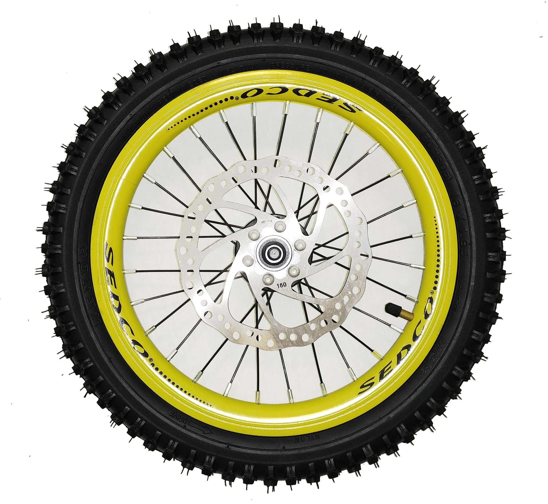 Náhradní kolo SEDCO 16 × 1.95 s pláštěm KENDA, rozteč 13,5 cm