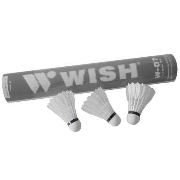 Badmintonové košíčky WISH 805 – peří, 12 ks